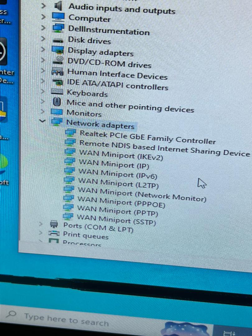 Driver and network adapter troubleshooting